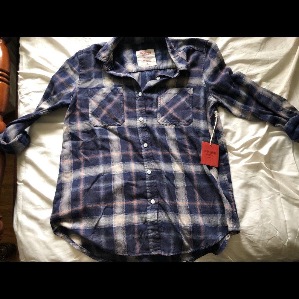 Flannel with the tags on